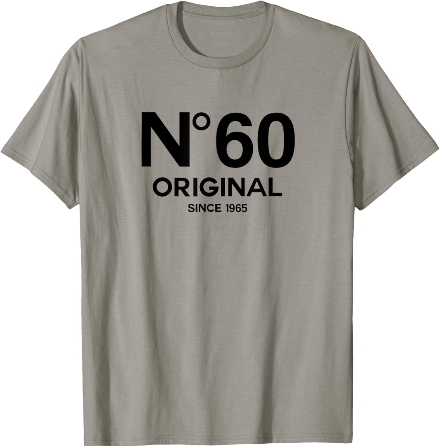 No 60 Original 60th Birthday Born in 1965 Fiftieth Retro T-Shirt - T-Shirt | Sand