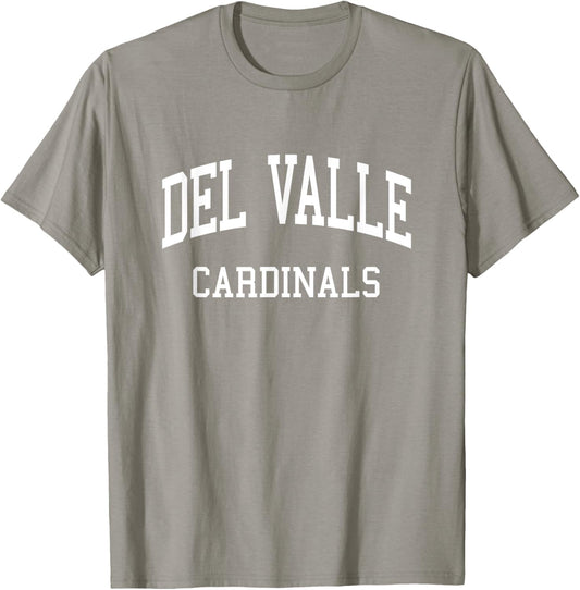 Del Valle High School HS Del Valle TX Retro Sports T-Shirt - T-Shirt | Sand