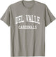 Del Valle High School HS Del Valle TX Retro Sports T-Shirt - T-Shirt | Sand