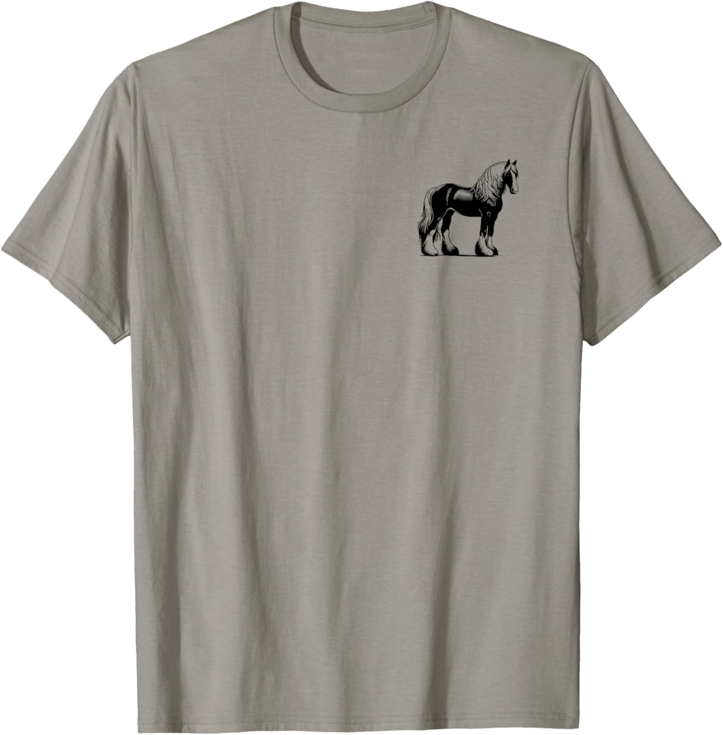 Horse Dad Mom Lover - Monochromatic Haflinger Horse T-Shirt - T-Shirt | Sand