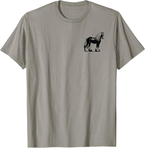 Horse Dad Mom Lover - Monochromatic Haflinger Horse T-Shirt - T-Shirt | Sand