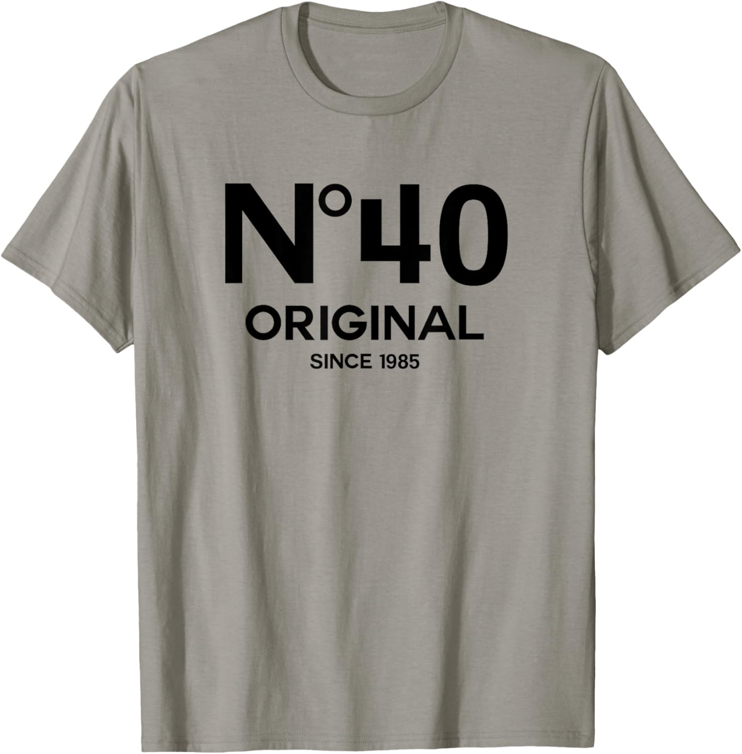 No 40 Original 40th Birthday Born in 1985 Fiftieth Retro T-Shirt - T-Shirt | Sand