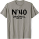 No 40 Original 40th Birthday Born in 1985 Fiftieth Retro T-Shirt - T-Shirt | Sand