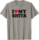 I Love My Sister T-Shirt - T-Shirt | Sand
