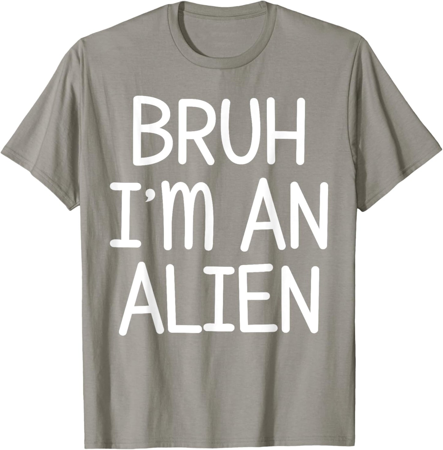 Pretend I'm An Alien Funny Lazy Halloween Costume Party T-Shirt - T-Shirt | Sand
