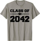 Class Of 2042 Grow With Me First Day Of School Graduate 2042 T-Shirt - T-Shirt | Sand