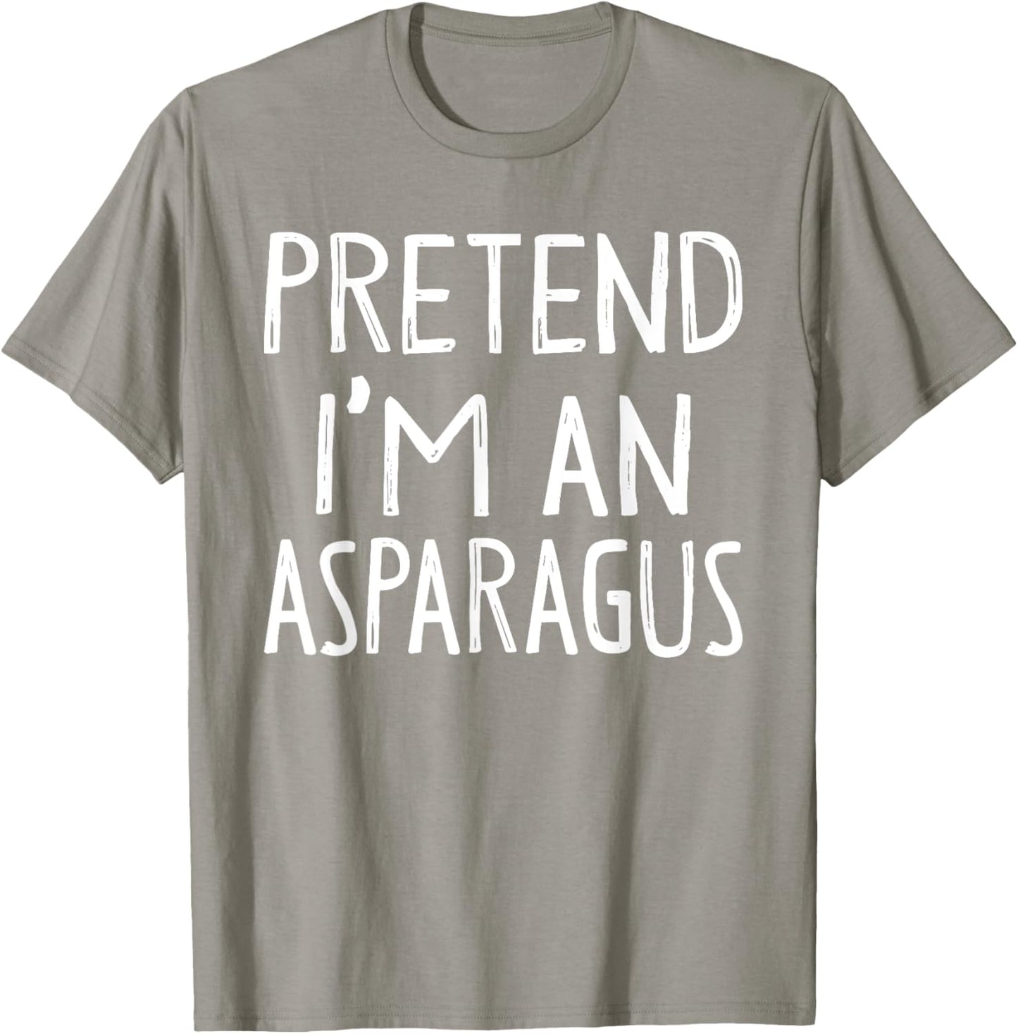 Pretend I'm An Asparagus Matching Costume Easy Halloween T-Shirt - T-Shirt | Sand