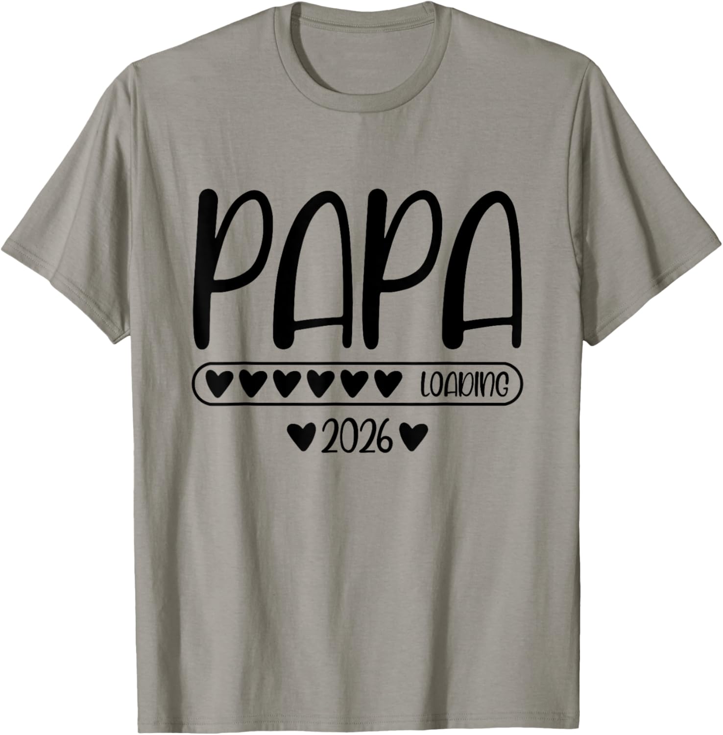 Papa 2026 Loading Pregnancy Announcement T-Shirt - T-Shirt | Sand