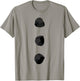 Snowman Costume Shirt Three Black Buttons on White T-Shirt - T-Shirt | Sand