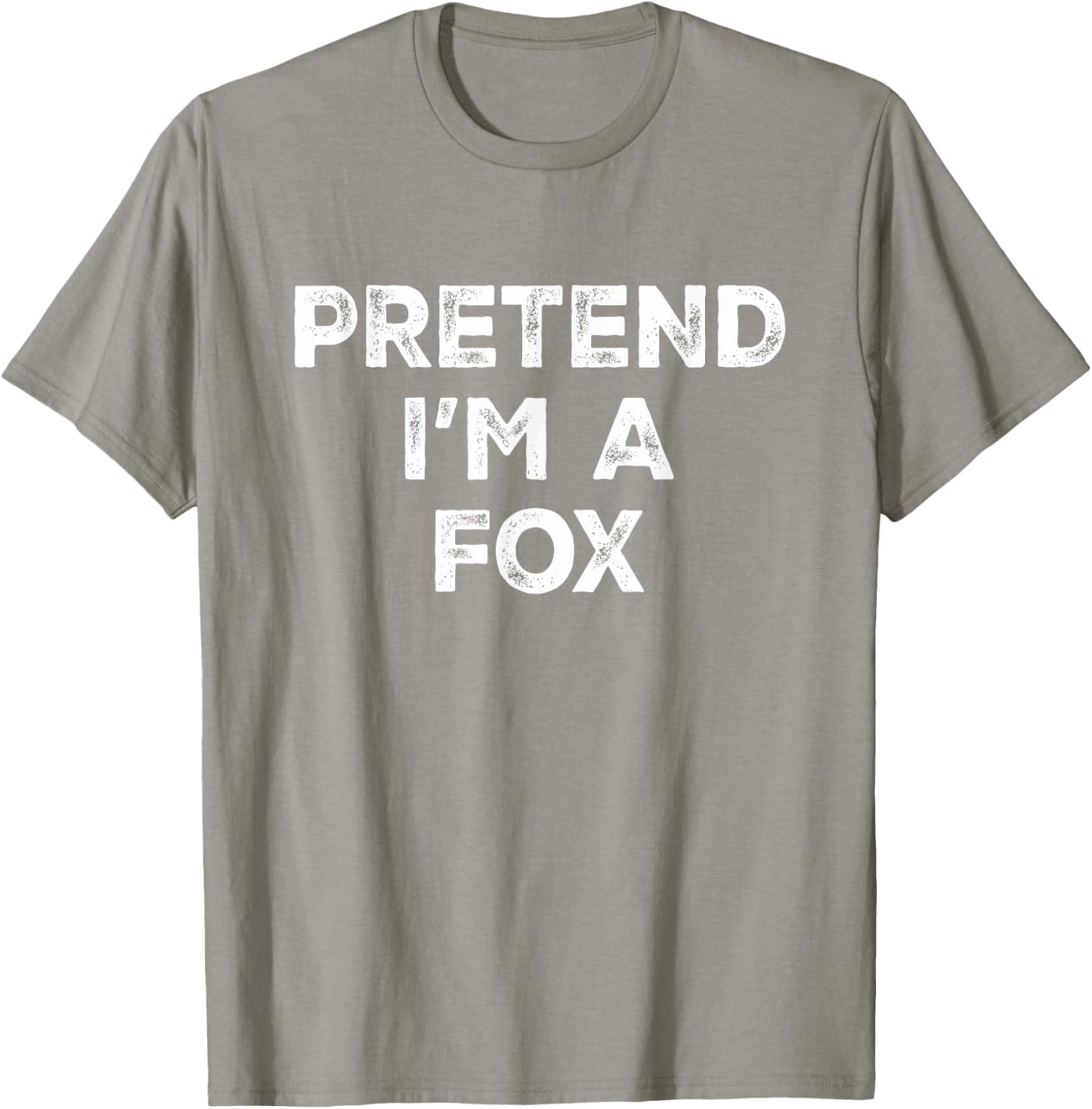 Pretend I'm A Fox Lazy Halloween Costume T-Shirt - T-Shirt | Sand