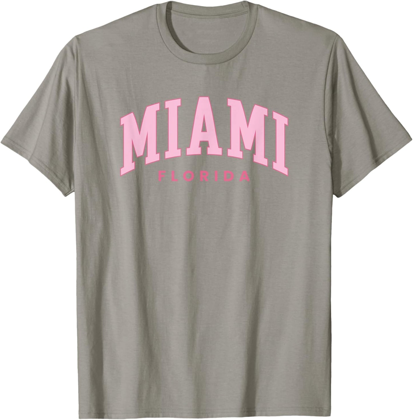 Retro Miami Florida Vintage Arch Preppy Throwback Girls Kid T-Shirt - T-Shirt | Sand