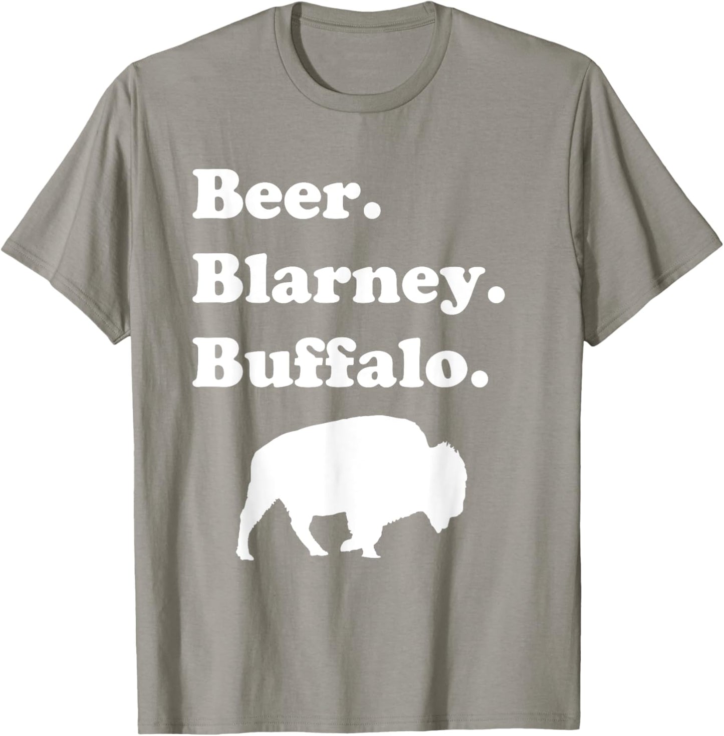 Beer Blarney Buffalo St. Patrick's Day Buffalo NY Drinking T-Shirt - T-Shirt | Sand