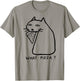 Threadless Fox Shiver What Pizza Black Cat Graphic Women Kids T-Shirt - T-Shirt | Sand