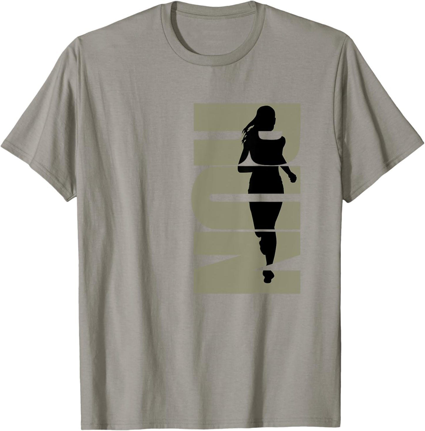 Ladies Run logo sand T-Shirt - T-Shirt | Sand