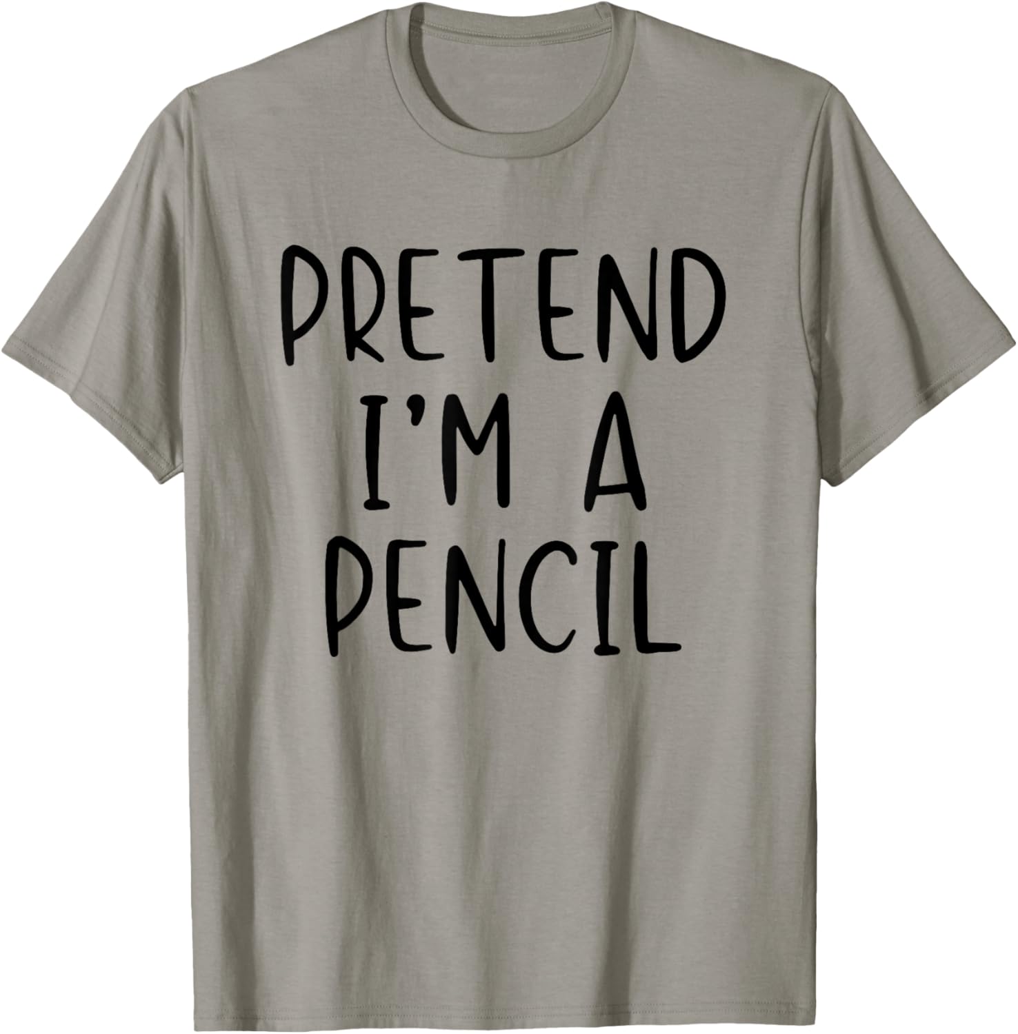 Pretend I'm A Pencil Costume Halloween Lazy Easy T-Shirt - T-Shirt | Sand