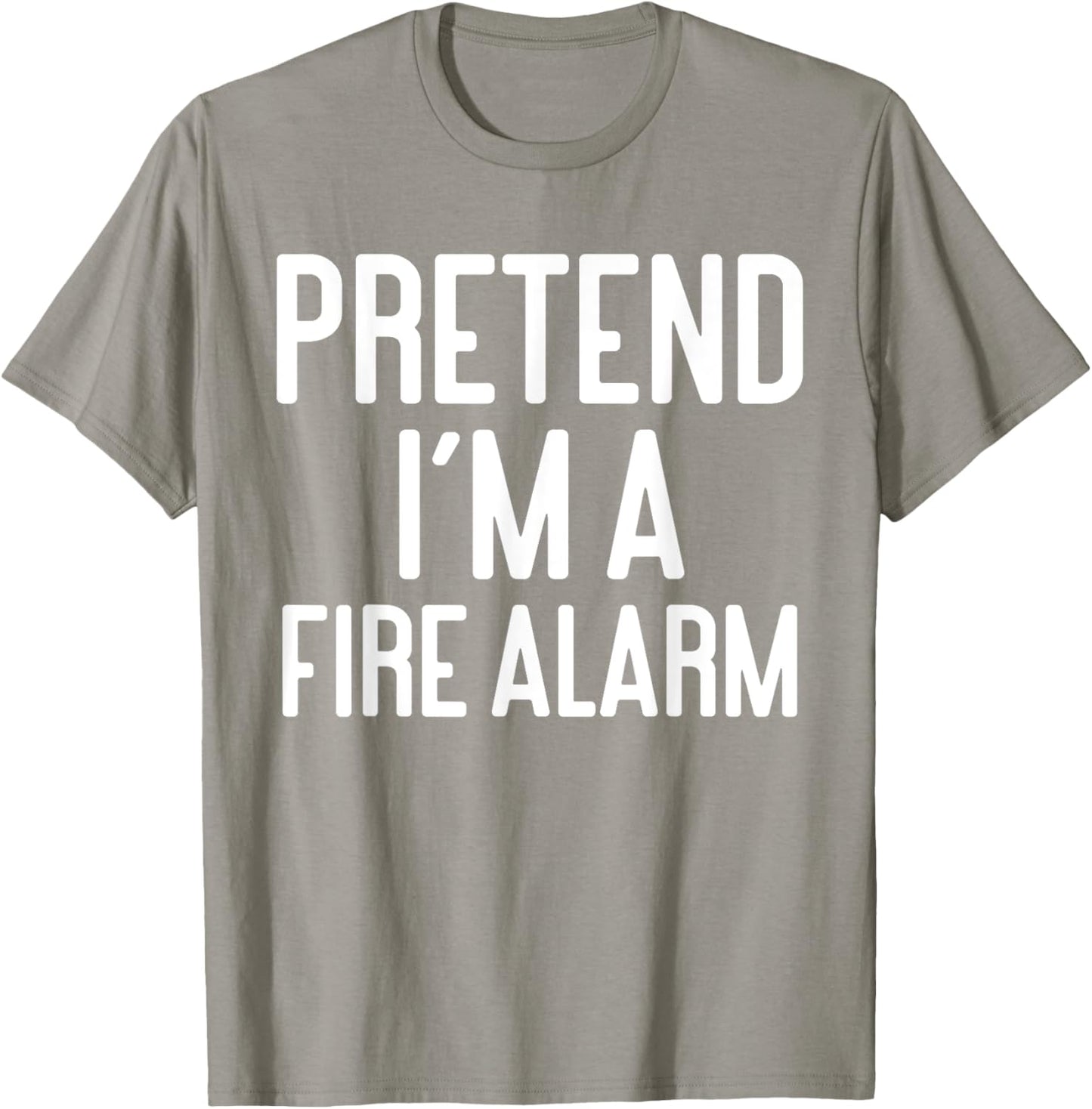 Funny Halloween Costume Party Pretend Im A Fire Alarm T-Shirt - T-Shirt | Sand