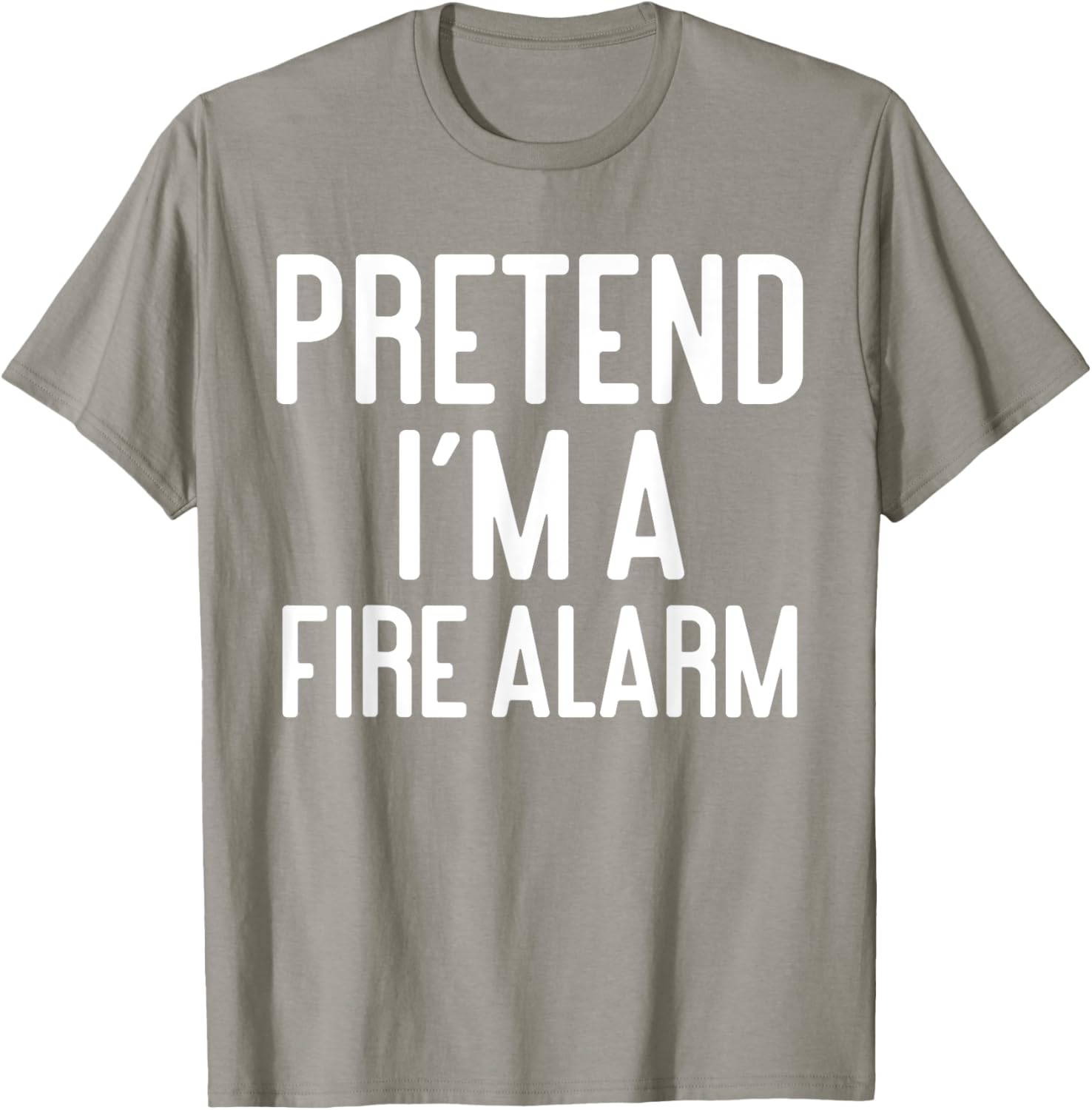 Funny Halloween Costume Party Pretend Im A Fire Alarm T-Shirt - T-Shirt | Sand