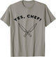 Yes Chef! Present Restaurant Life Kitchen Crew Staff Cooking T-Shirt - T-Shirt | Sand