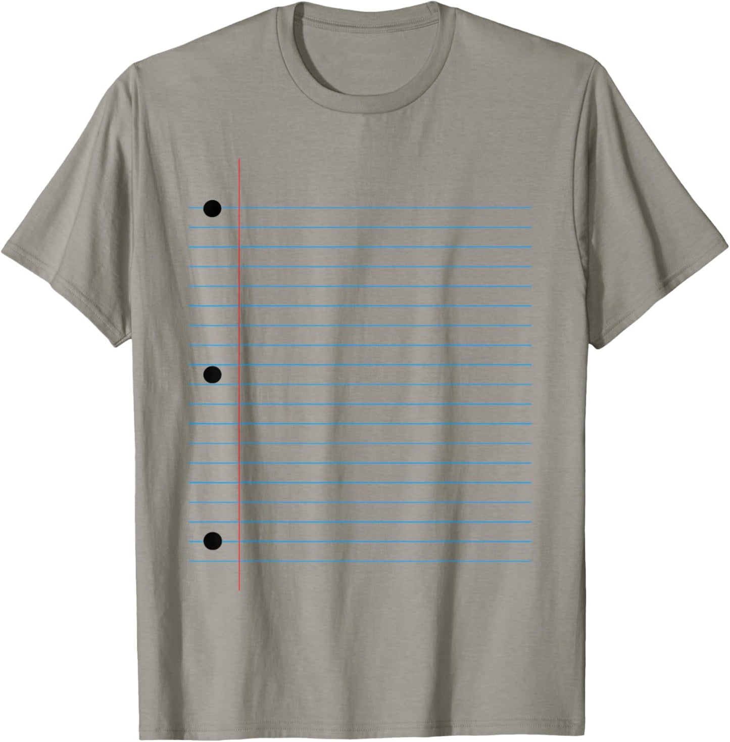 Funny Lined Notebook Paper Group Halloween Costume T-Shirt - T-Shirt | Sand