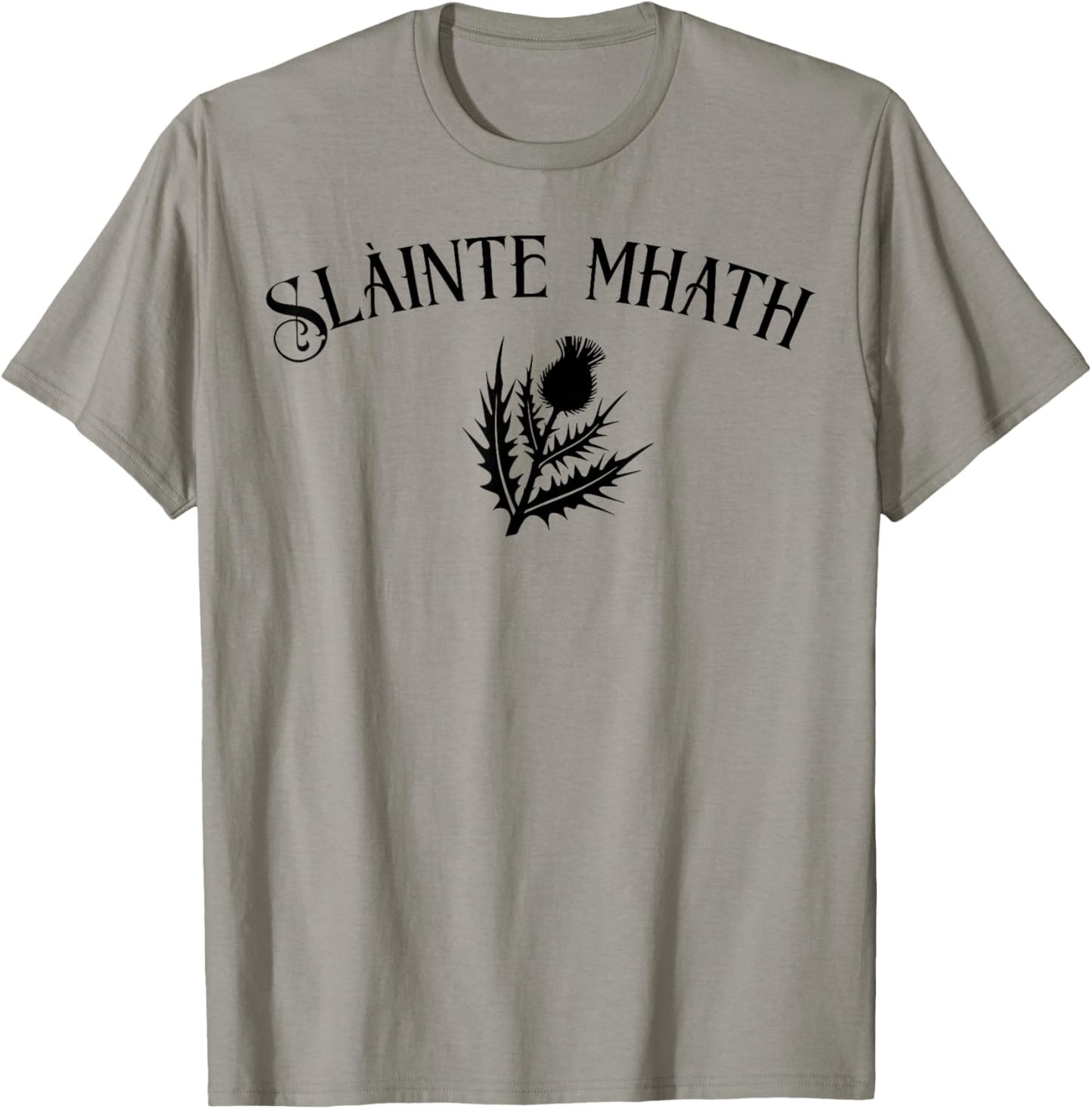 Slàinte mhath Scottish Thistle emblem Scotland pride cheers T-Shirt - T-Shirt | Sand