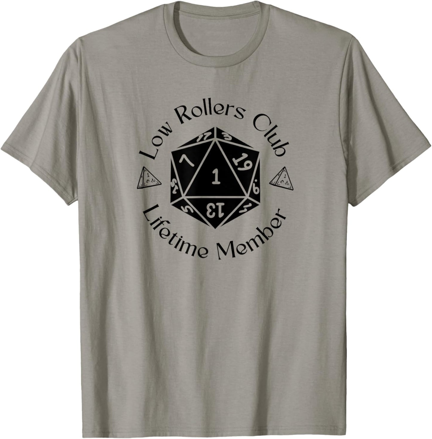 Nomadic Sky Low Rollers Club with D20 for RGP , Small, White T-Shirt - T-Shirt | Sand