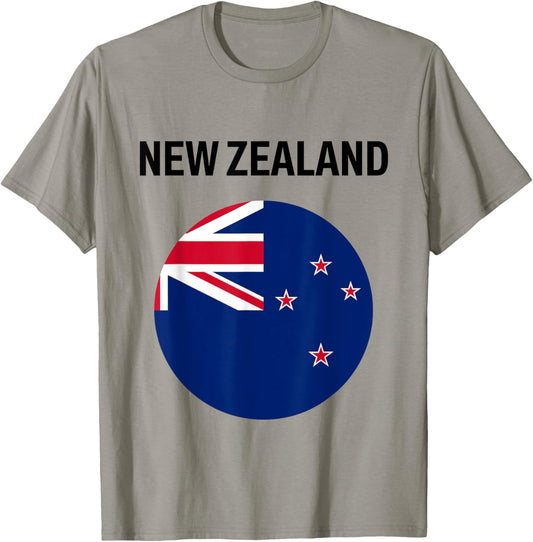 New Zealand Flag Modern T-Shirt - T-Shirt | Sand