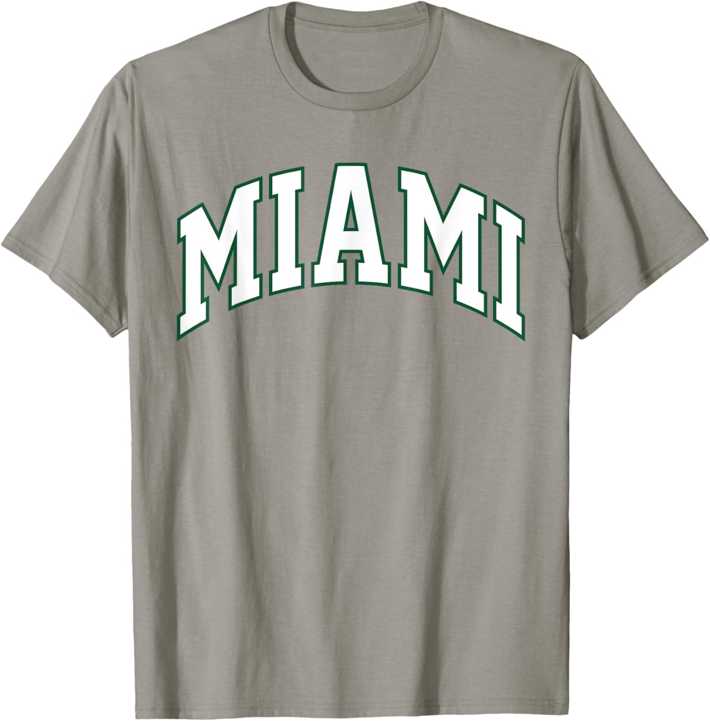 Retro Miami Men Miami Women Vintage Classic Orange Green FL T-Shirt - T-Shirt | Sand