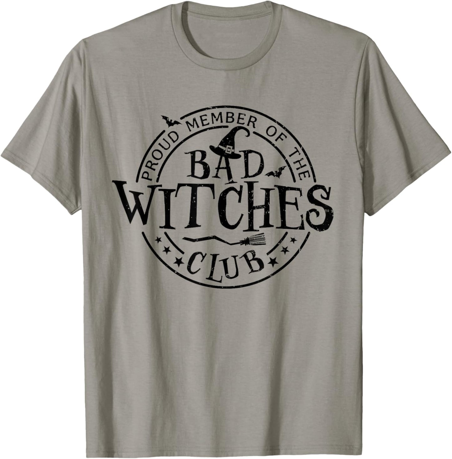 Retro Halloween Bad Witches Club Matching Funny Witch Women T-Shirt - T-Shirt | Sand