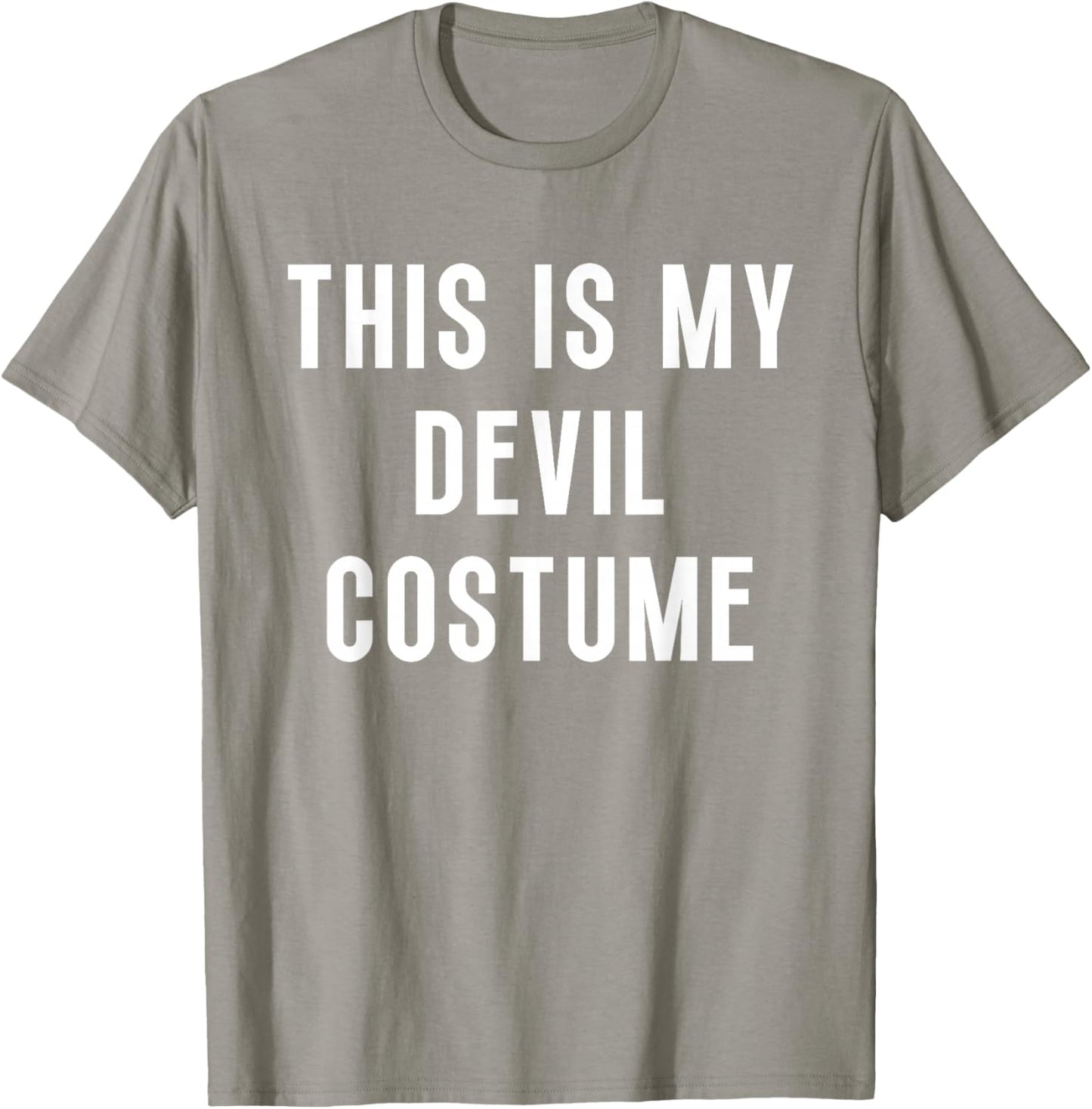 This Is My Devil Costume Halloween Funny Lazy Kids Adult T-Shirt - T-Shirt | Sand