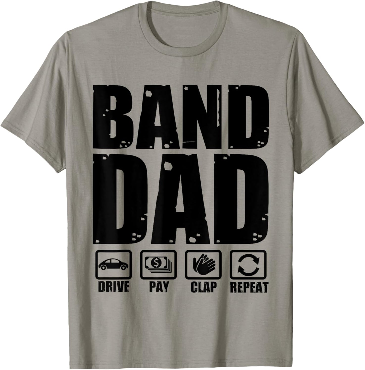 Funny Marching Band Dad Father Humor Fathers Day T-Shirt - T-Shirt | Sand