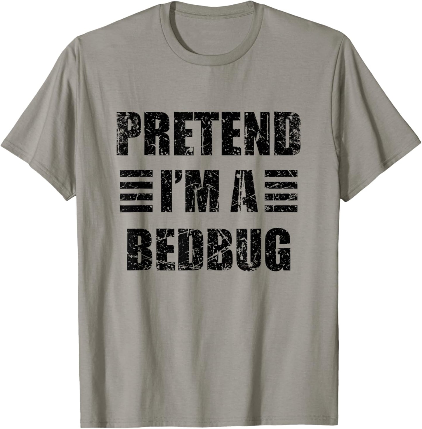 Vintage Pretend I'm a Bedbug Lazy Halloween Costume T-Shirt - T-Shirt | Sand