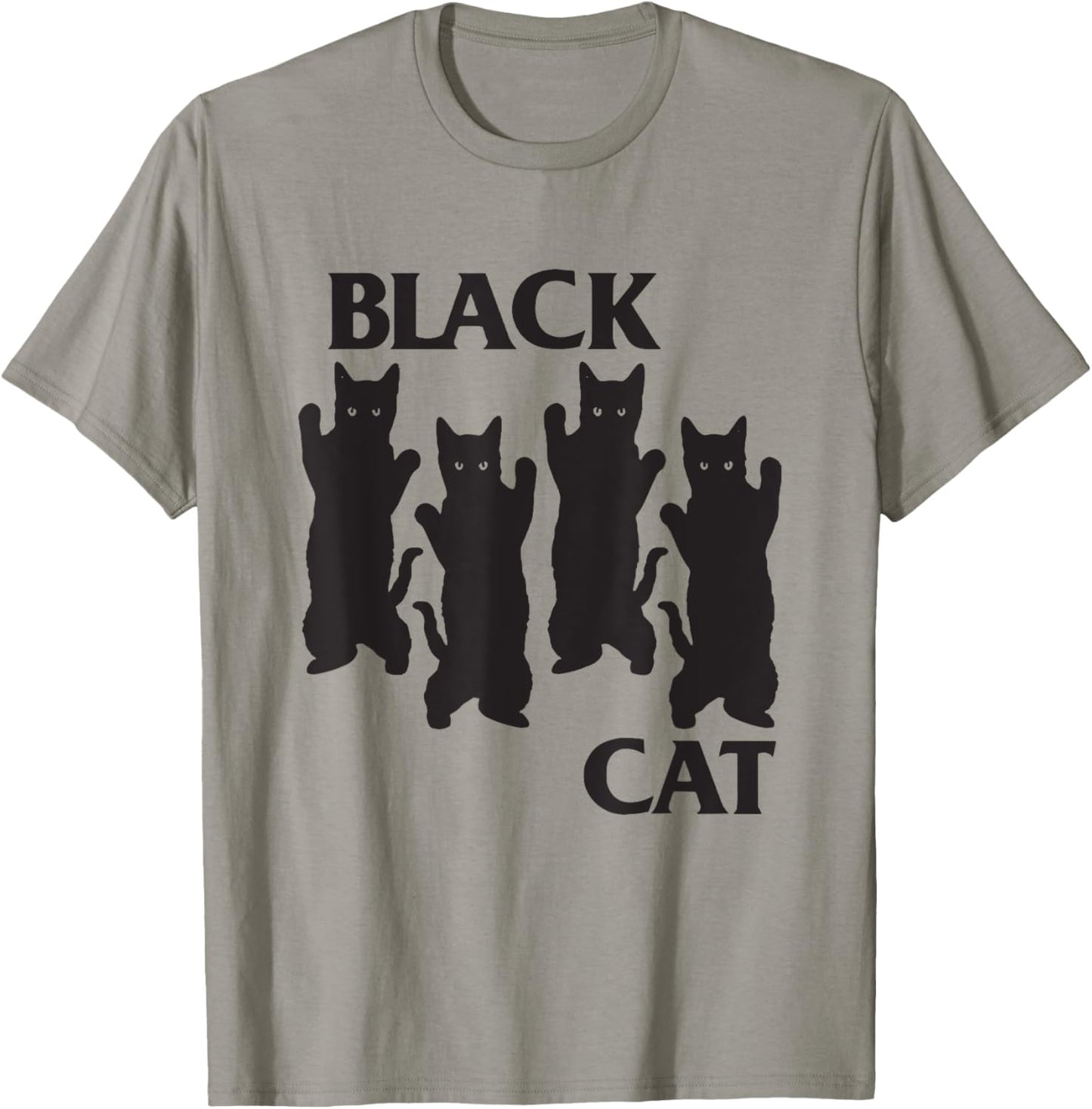 Four Black Cats Cat Lover Mom Dad Funny T-Shirt - T-Shirt | Sand
