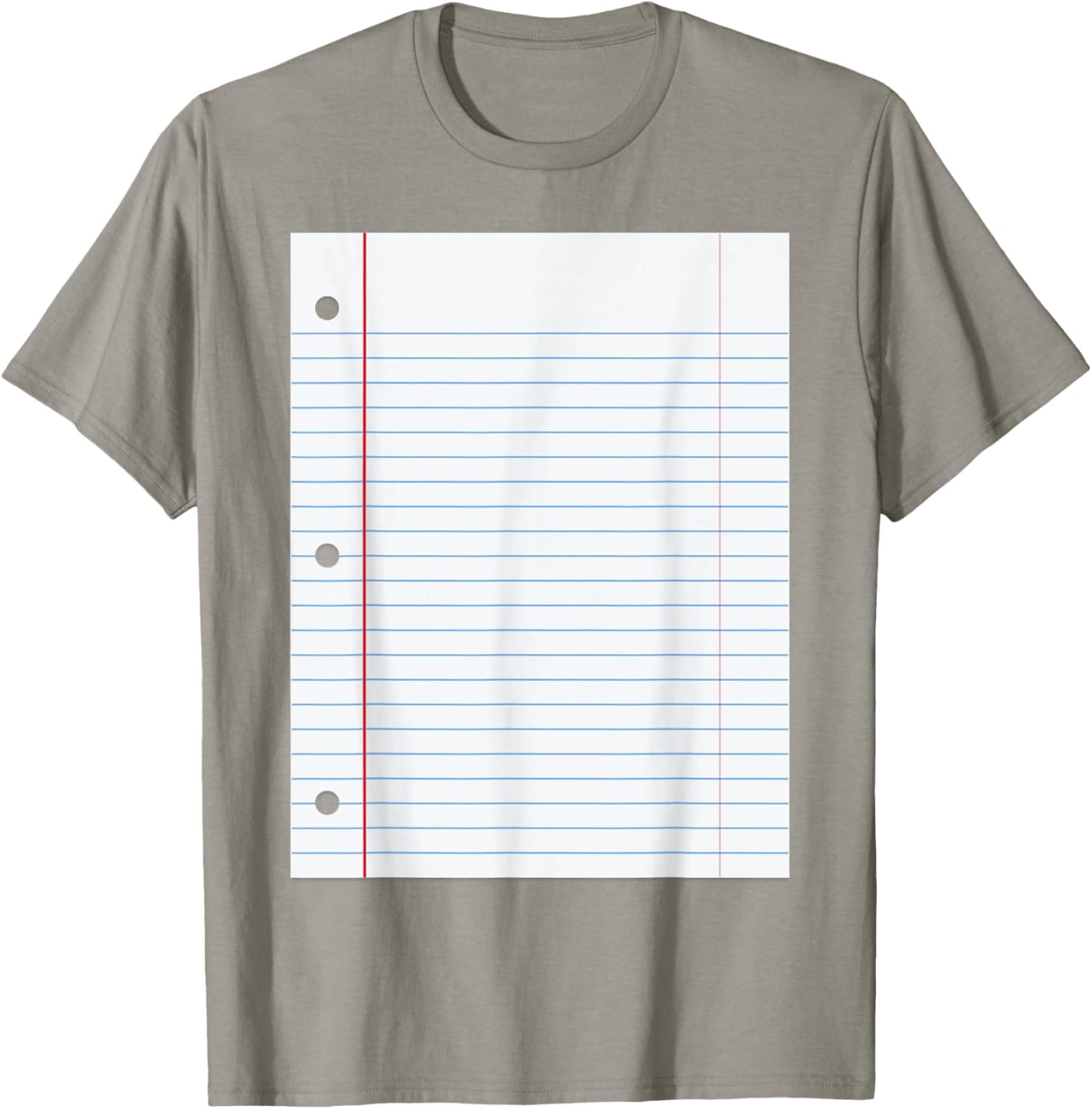 Funny Lined Notebook Paper Group Halloween Costume T-Shirt - T-Shirt | Sand