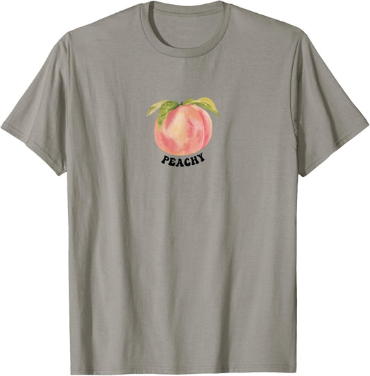 Vintage Peach Fruit Shirt | Funny Peachy T-Shirt - T-Shirt | Sand