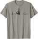Synchronized Swimming Heartbeat EKG Team Artistic Swim T-Shirt - T-Shirt | Sand