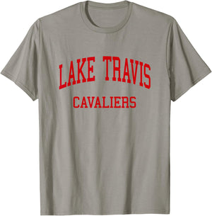 Lake Travis High School HS Austin TX Retro T-Shirt - T-Shirt | Sand