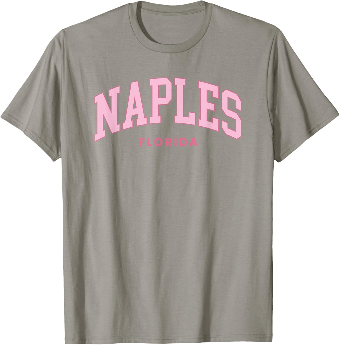 Naples Florida Retro Preppy Throwback Girls Pink T-Shirt - T-Shirt | Sand