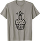 Muffin avec Une Bougie d'anniversaire T-Shirt - T-Shirt | Sand
