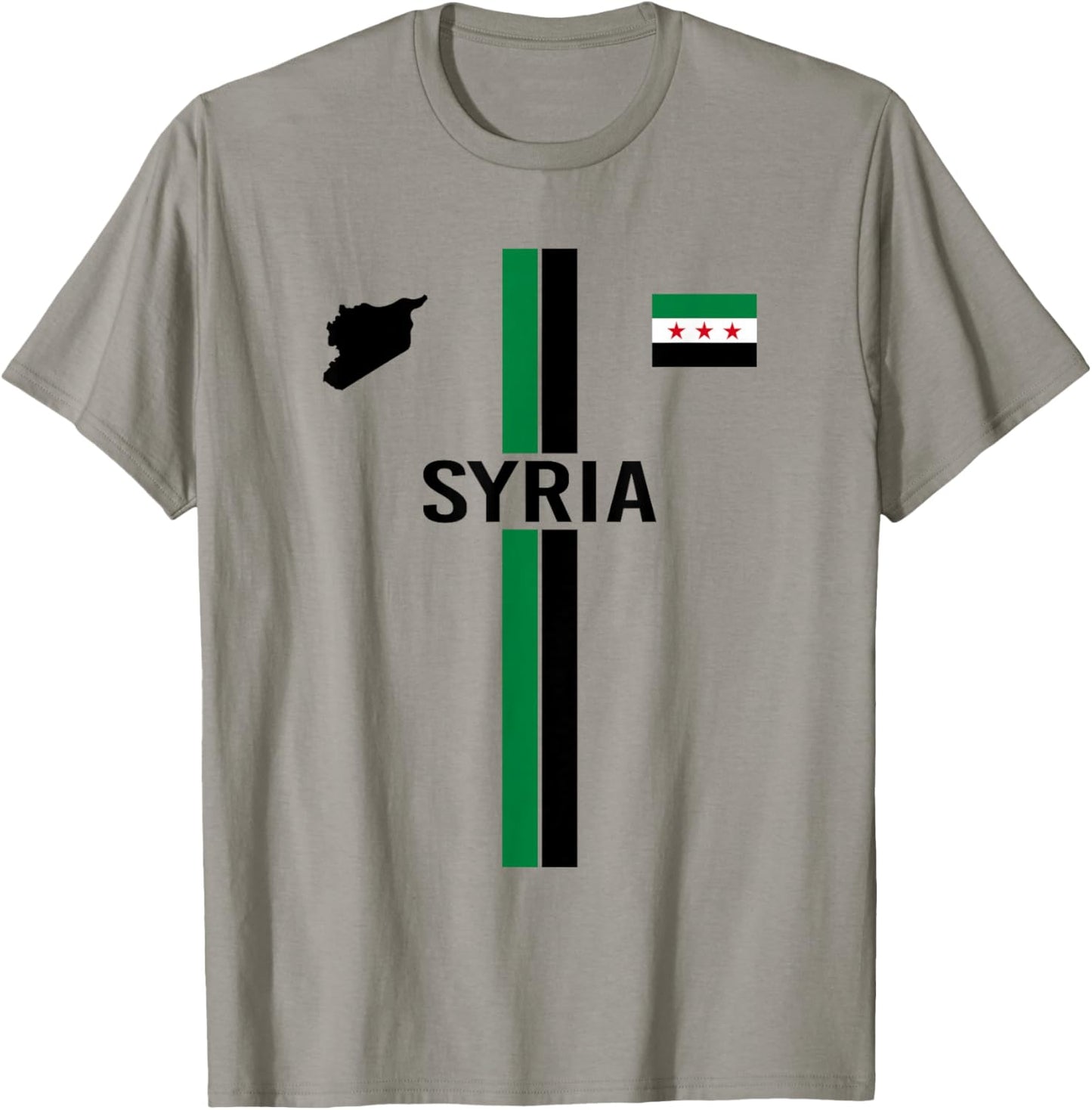 Syrien-Flagge, Damaskus-Syrien-Design, syrische Flagge, I Love Syrien T-Shirt - T-Shirt | Sand