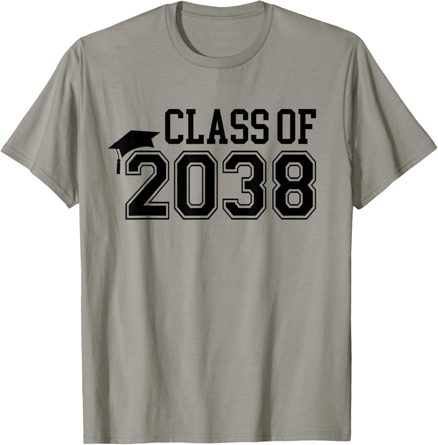 Kindergarten Class of 2038 First Day School Grow With Me T-Shirt - T-Shirt | Sand