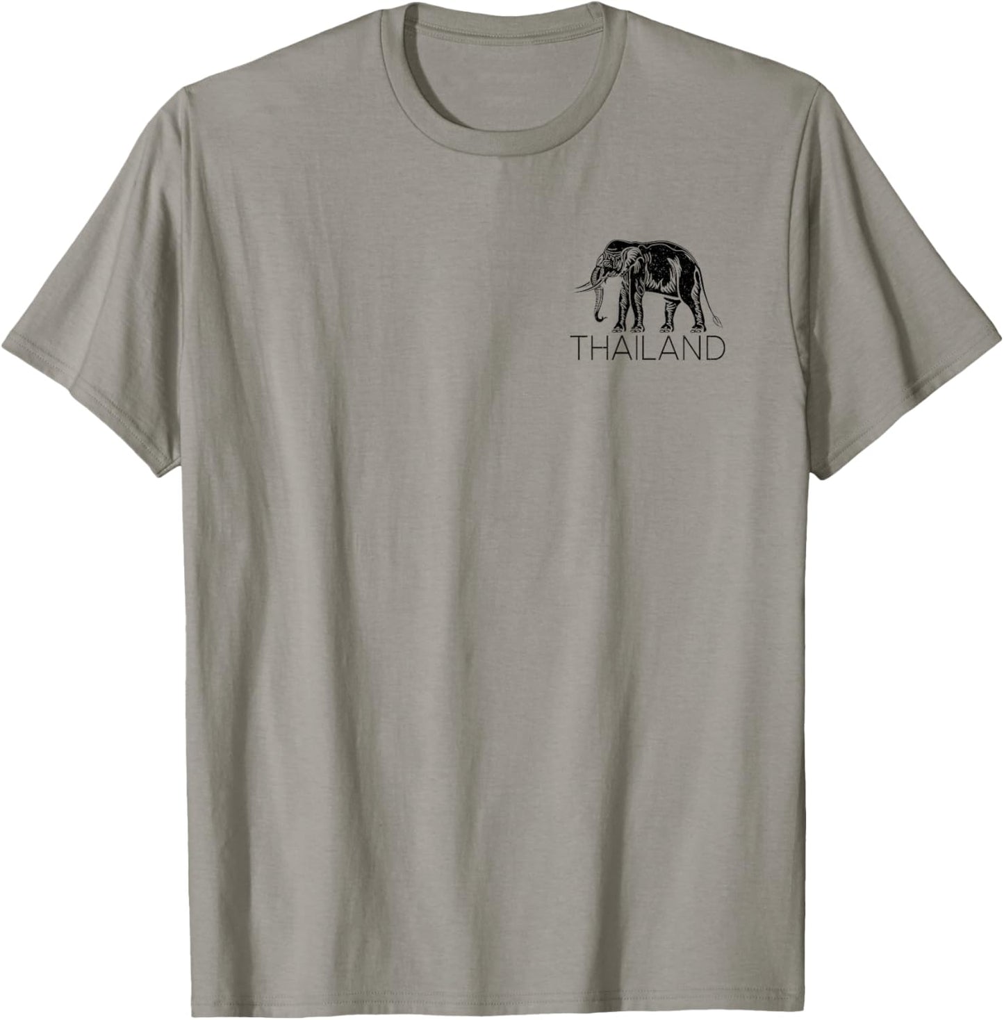 Thailand Elephant Symbol Siam Flag Thai Emblem T-Shirt - T-Shirt | Sand
