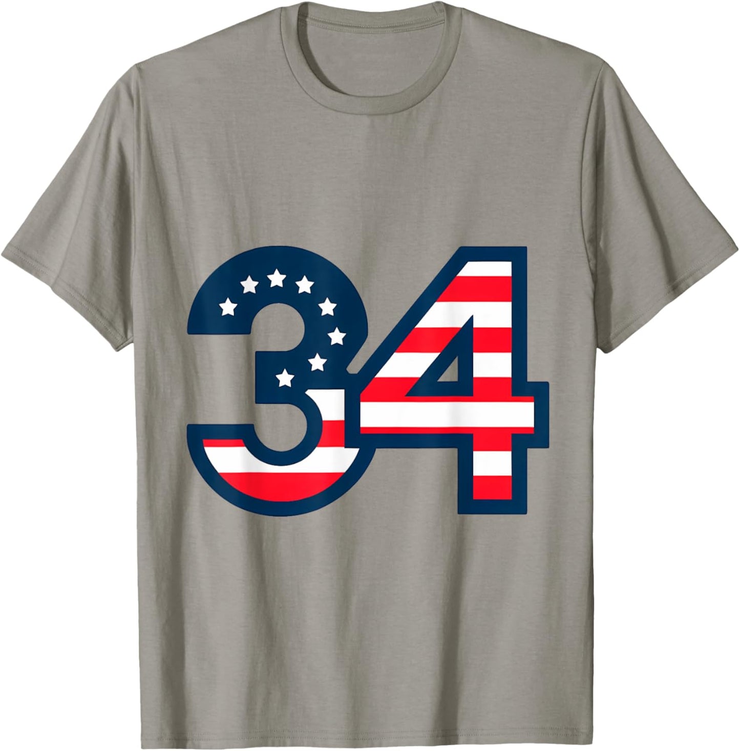 34 Guilty Trial Judge USA Flag Women Kids Men T-Shirt - T-Shirt | Sand