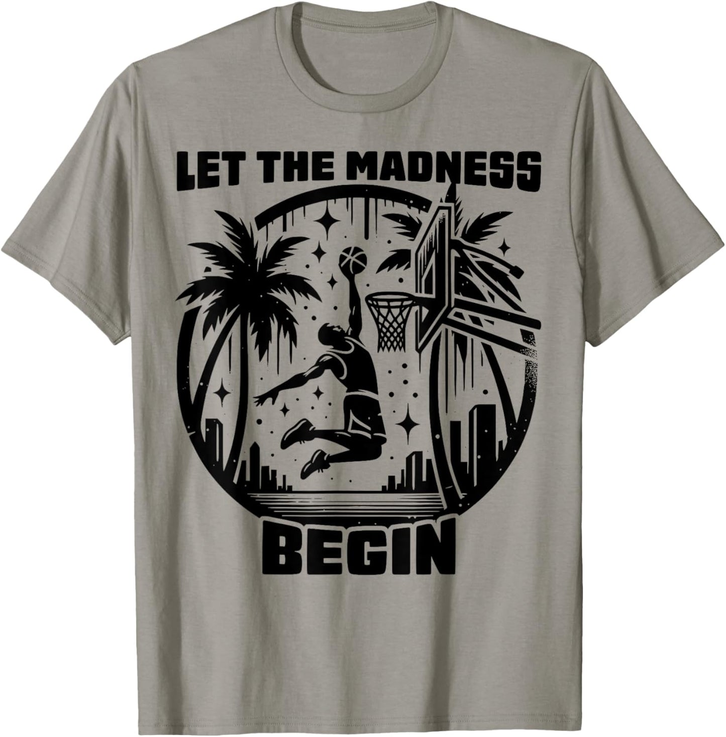 Basketball Bracket shirt Let the Madness Begin Funny College T-Shirt - T-Shirt | Sand