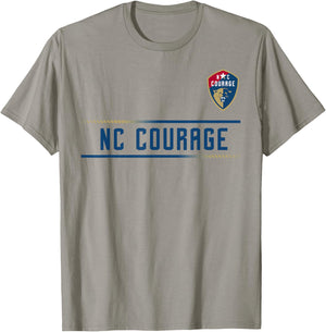 Officially Licensed North Carolina Courage NWSL Apparel T-Shirt - T-Shirt | Sand