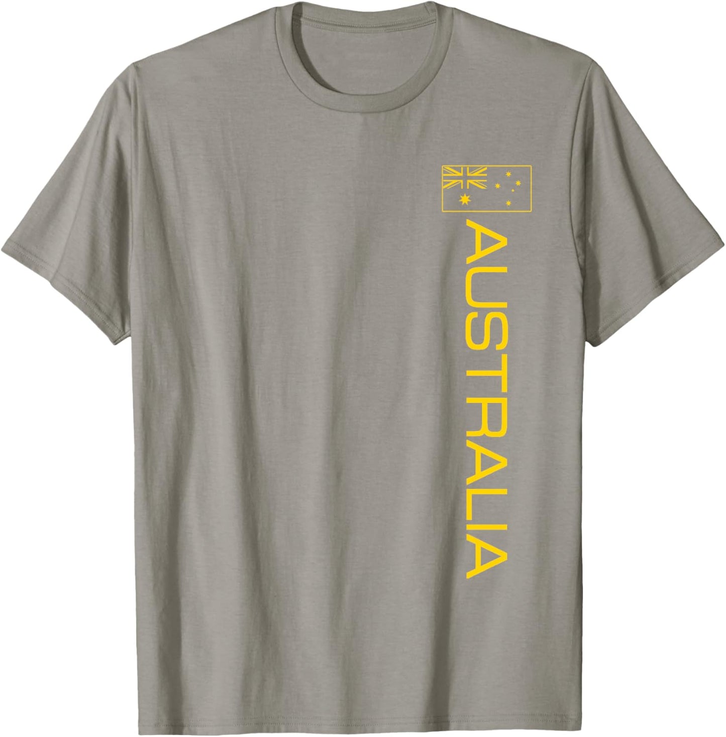 Australia Flag Australian Athletic Sports Vertical Style T-Shirt - T-Shirt | Sand