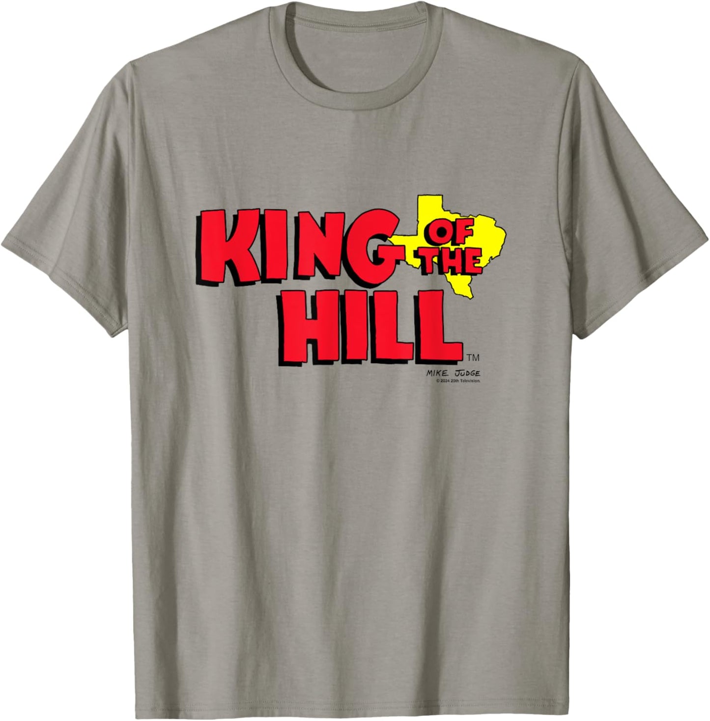 King Of The Hill Iconic Classic Big Chest Text Logo T-Shirt - T-Shirt | Sand