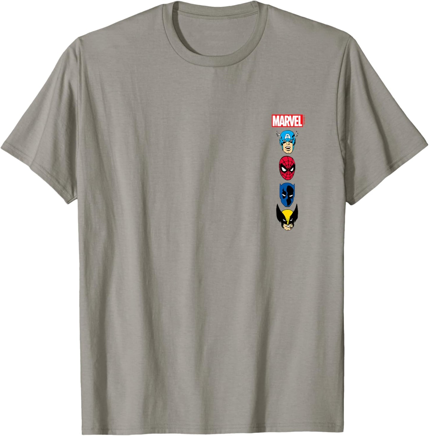 Marvel - Stacked Hero Logos T-Shirt - T-Shirt | Sand