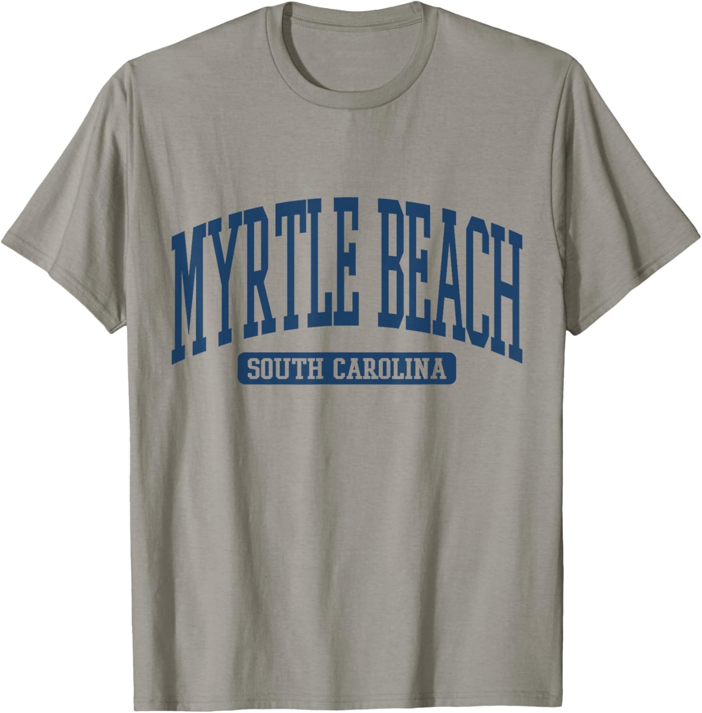 Myrtle Beach South Carolina Souvenir Vintage, Minimalist T-Shirt - T-Shirt | Sand