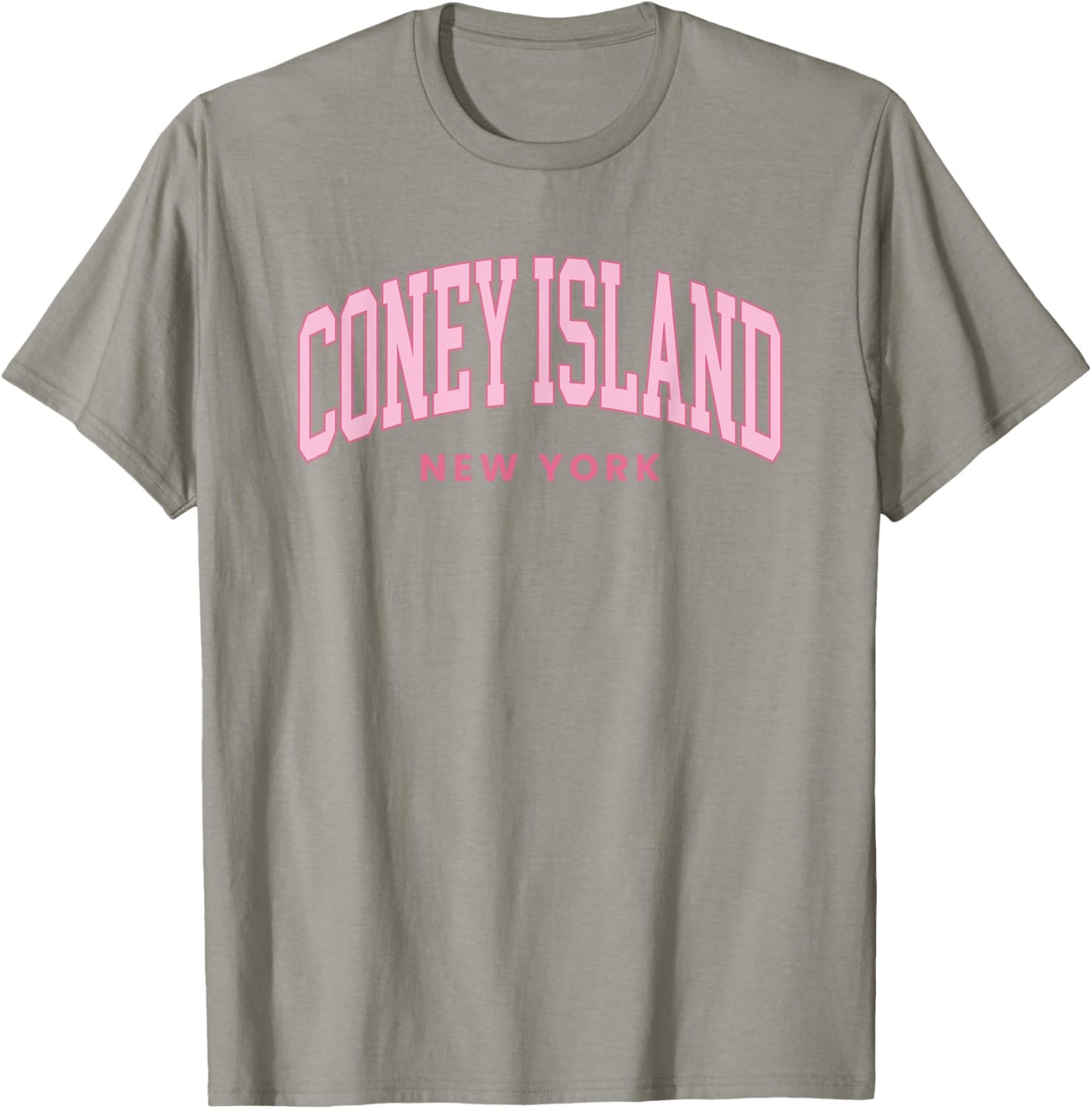 Coney Island New York Retro Preppy Throwback Women Girl Pink T-Shirt - T-Shirt | Sand