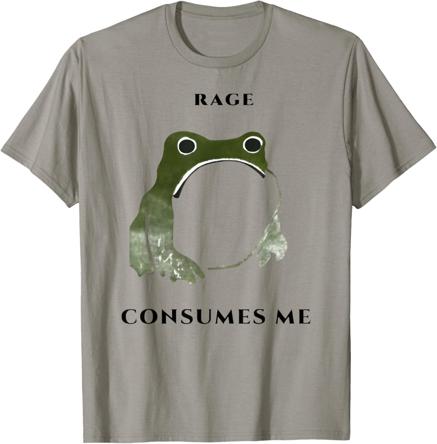 Rage Consumes Me Frog T-Shirt - T-Shirt | Sand